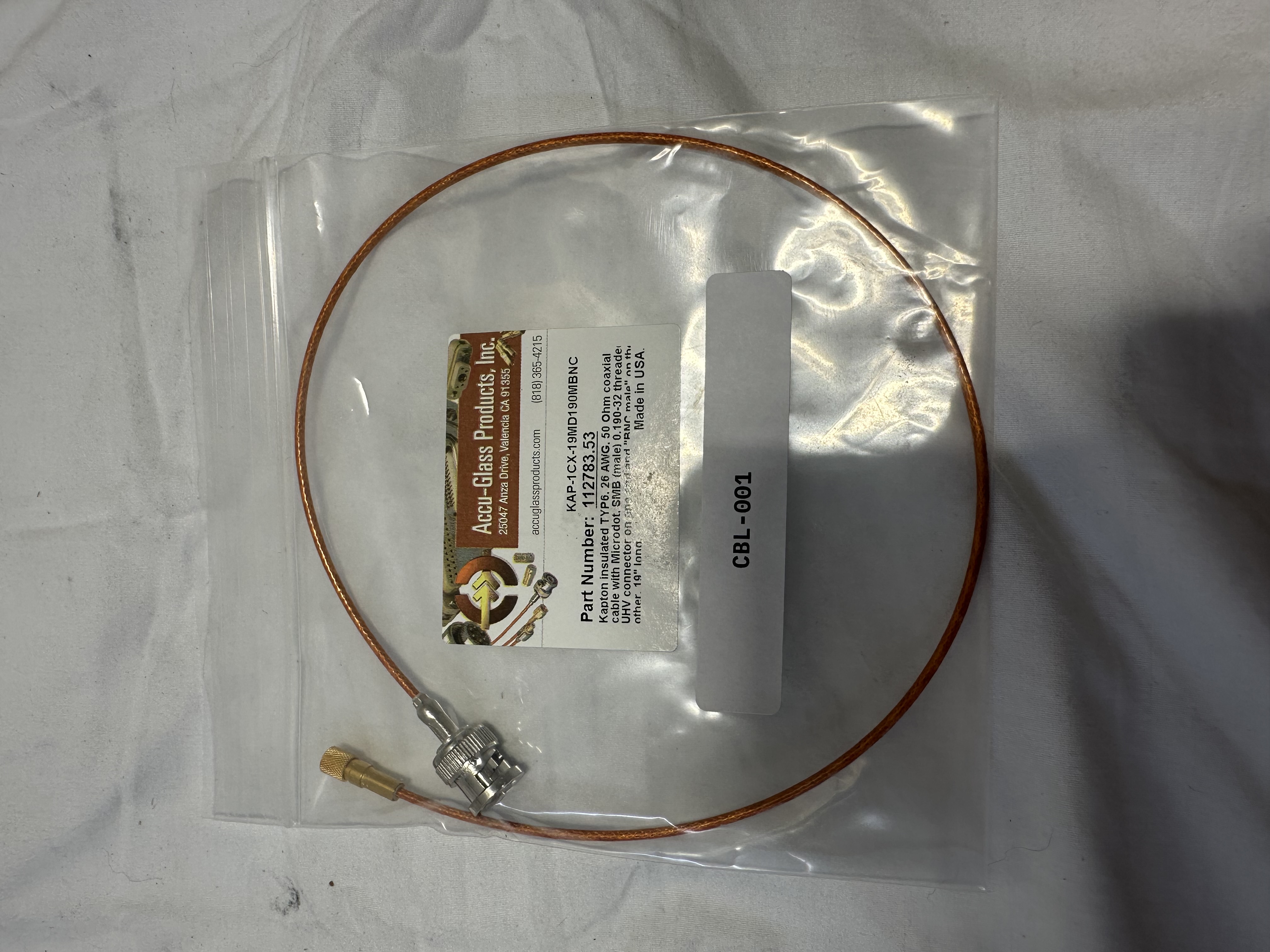 Accu-Glass 112783.53 Vacuum Signal Cable