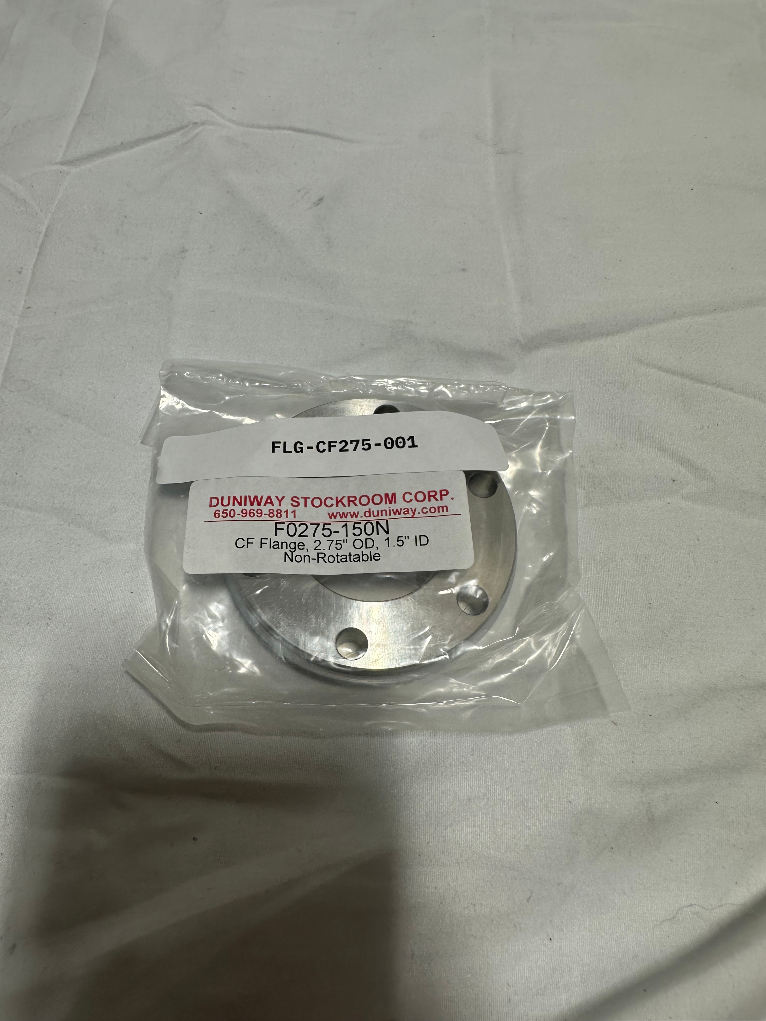 Duniway Stockroom F0275-150N CF2.75 flange