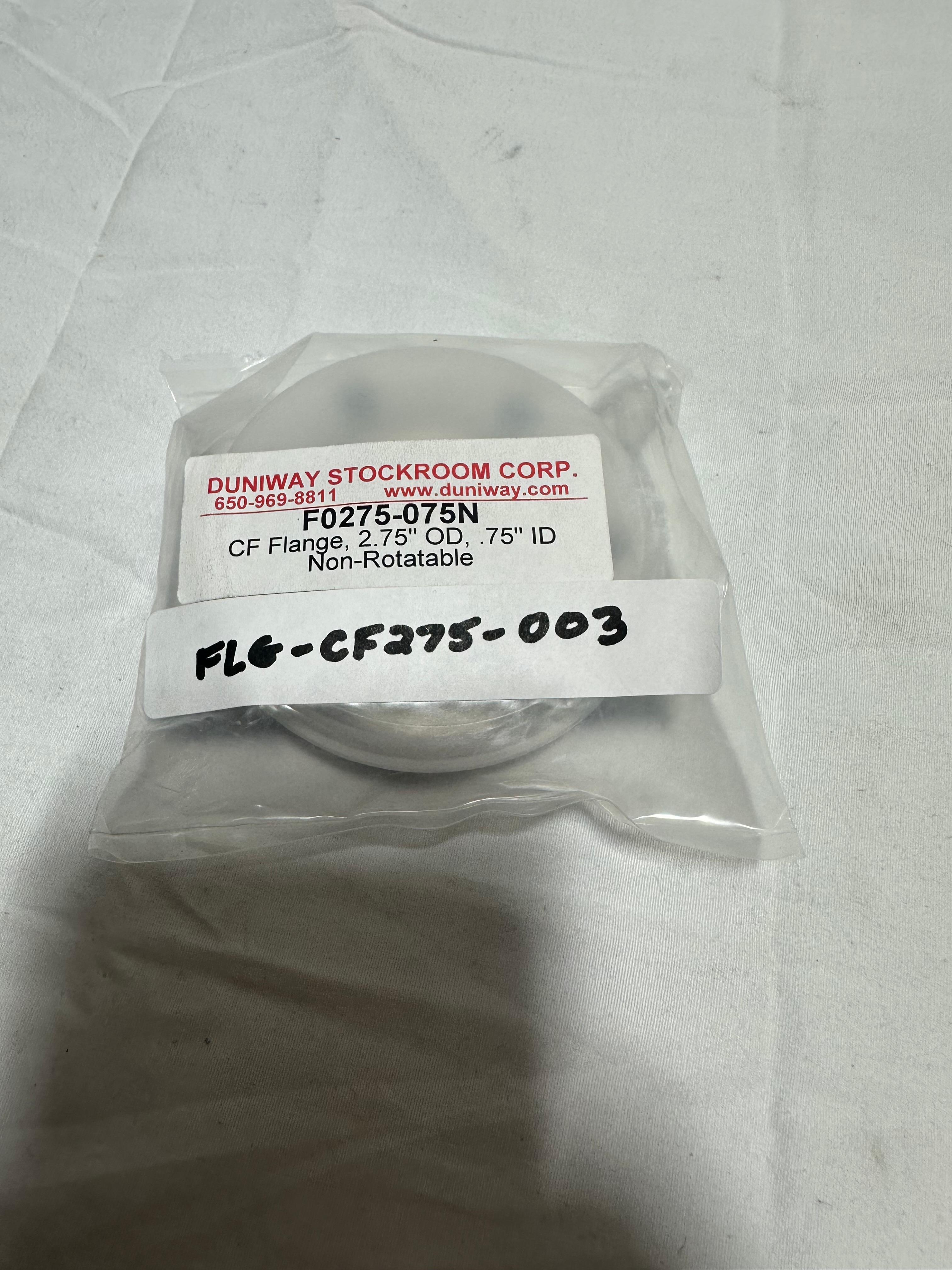Duniway stockroom F0275-075N CF2.75 flange