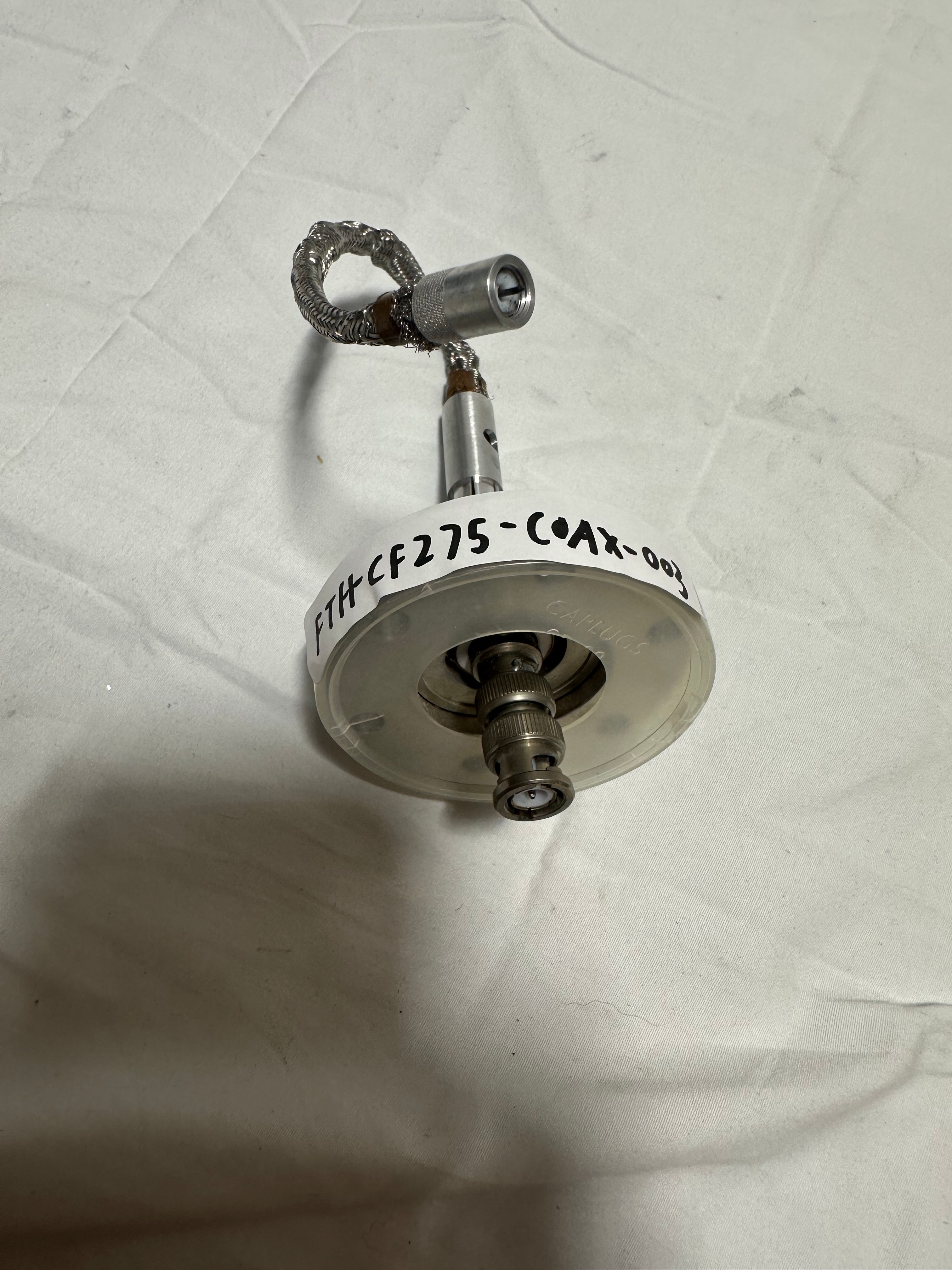 CF2.75 Coax Vacuum Feedthrough with Short Cable