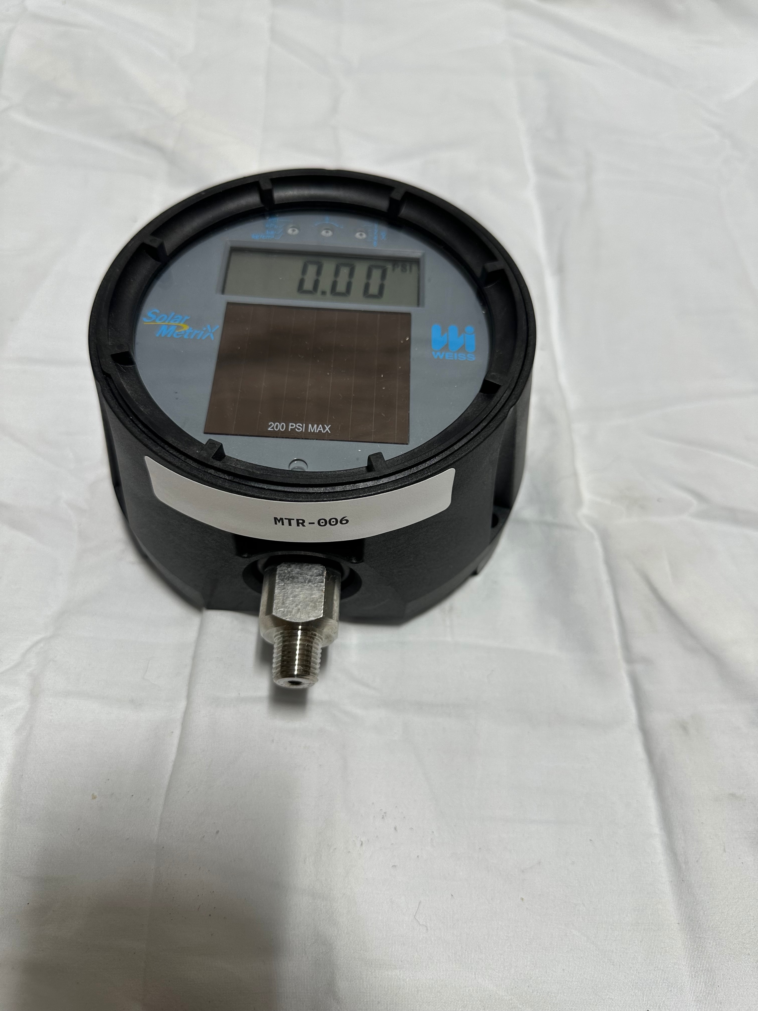 Weiss Solar Metrix Pressure Gauge 200psi