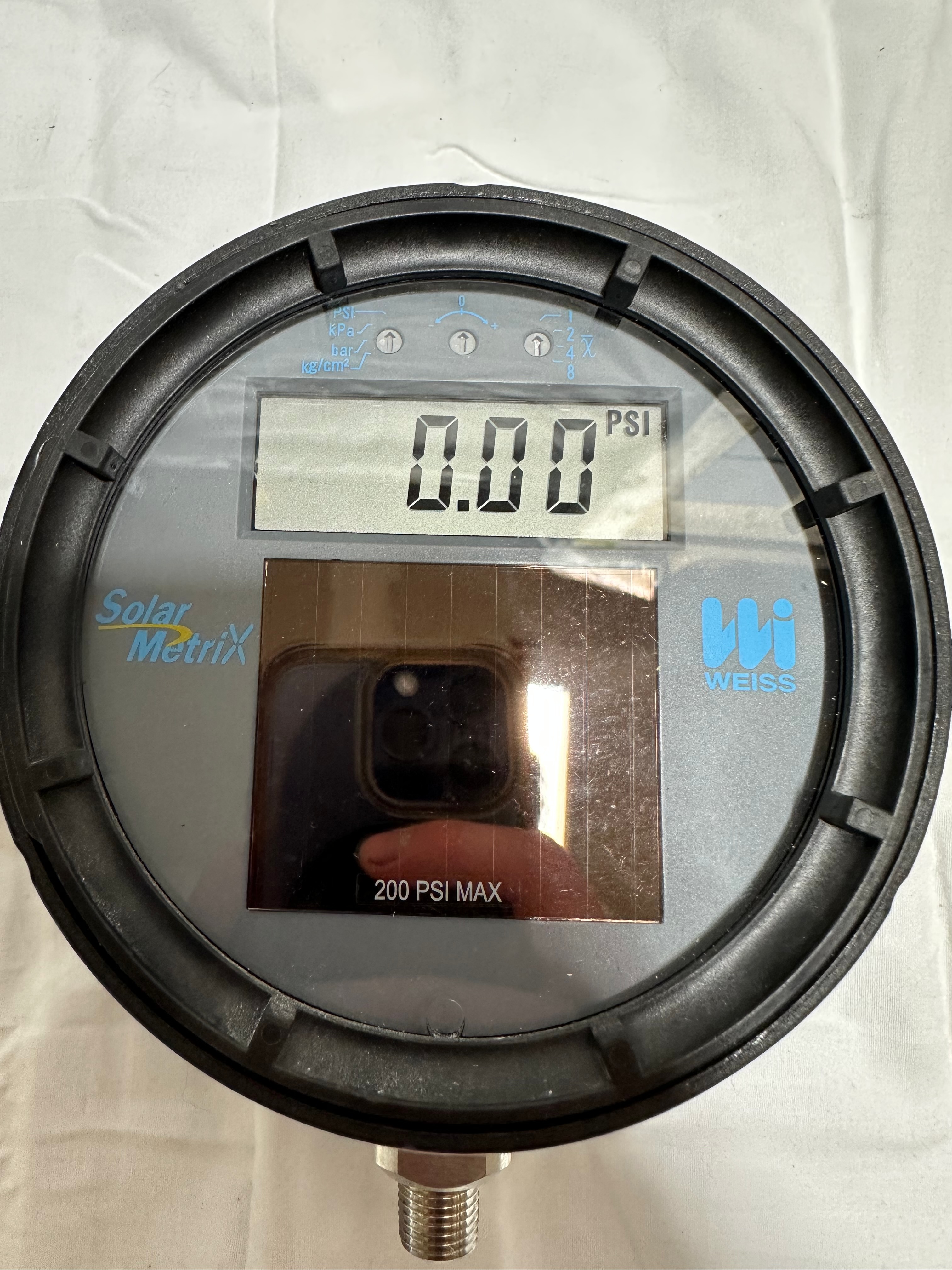 Weiss Solar Metrix Pressure Gauge 200psi view 2