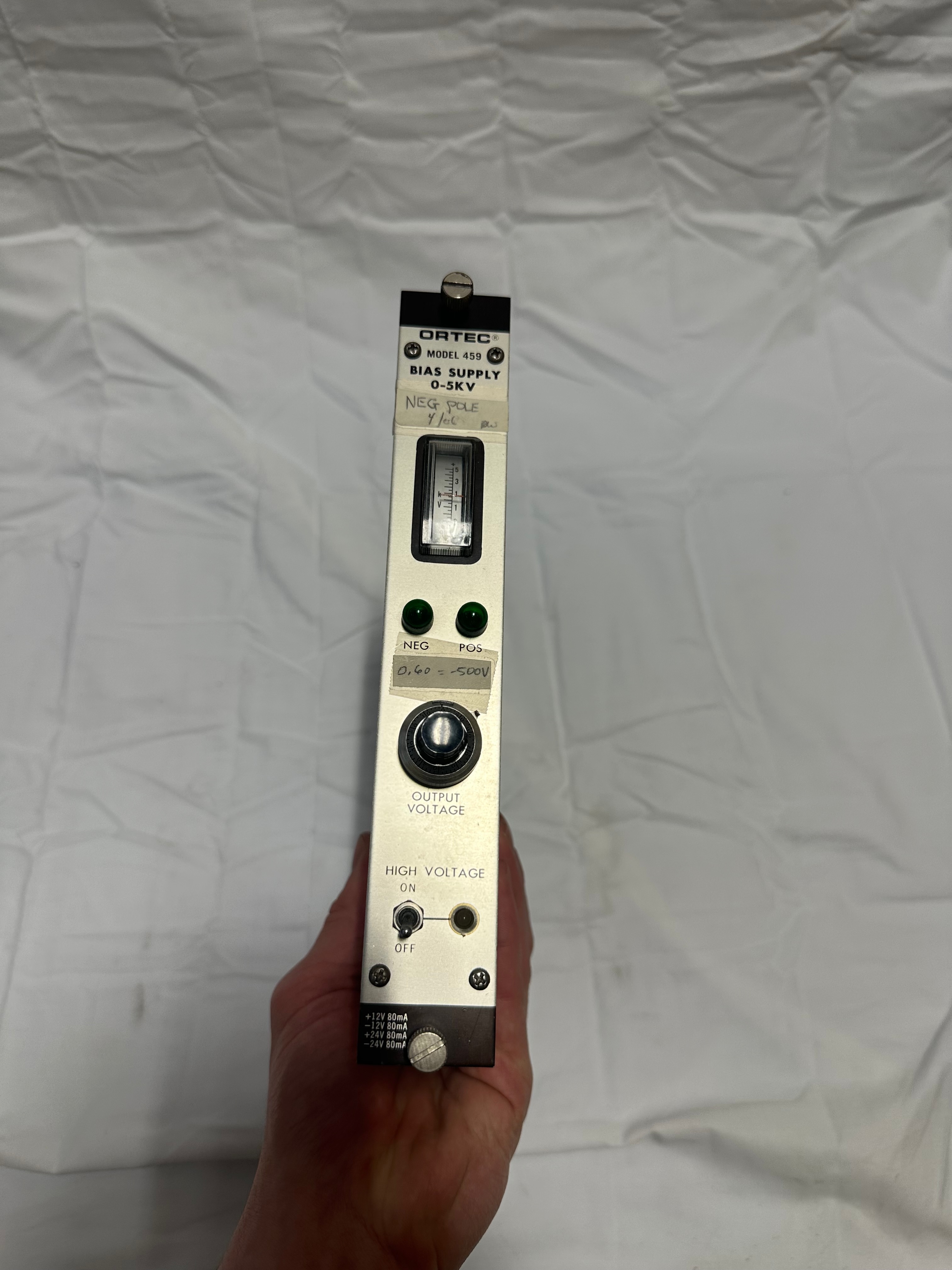 Ortec 459 NIM HV power supply module view 2