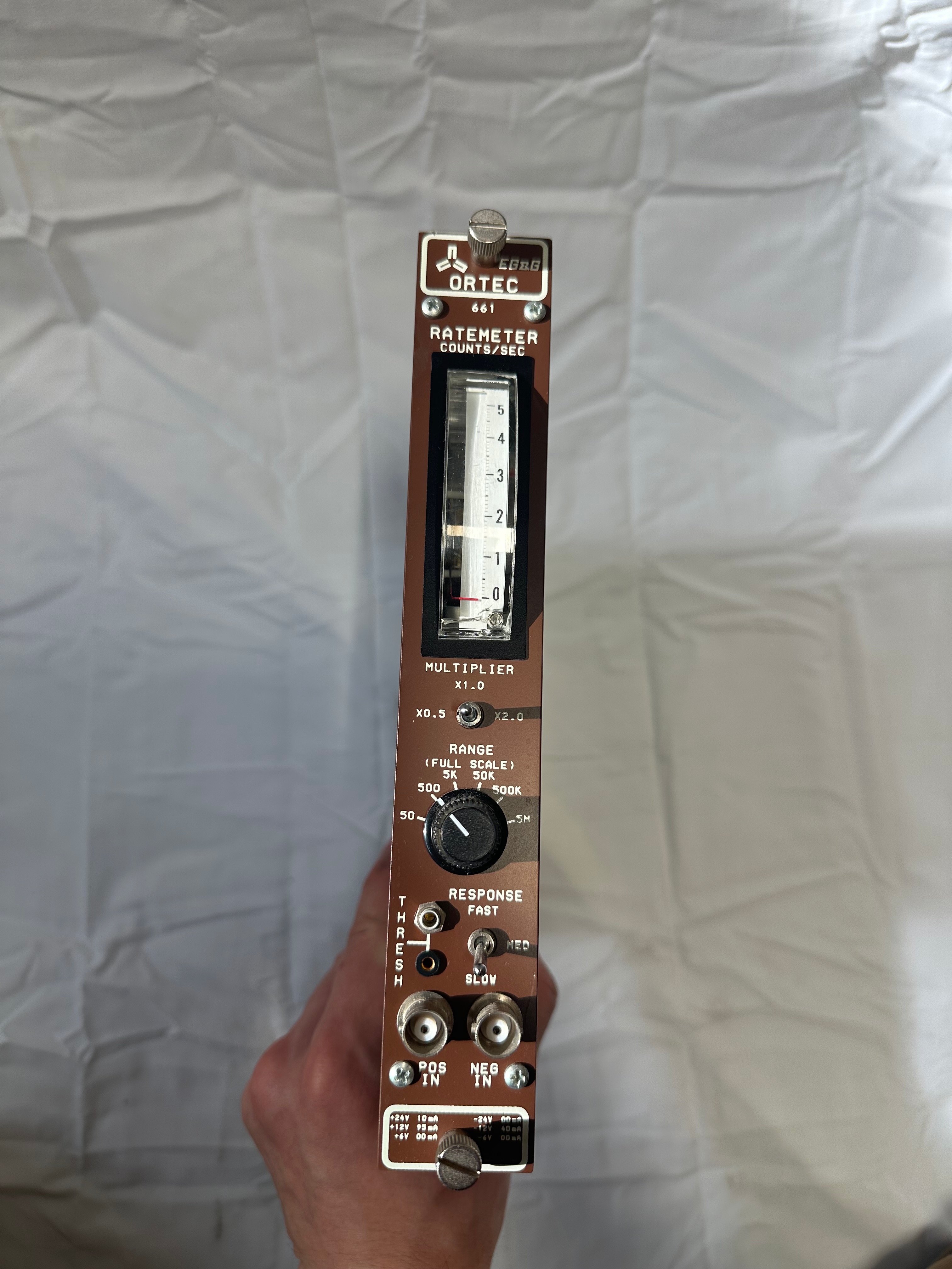 Ortec 661 NIM scaler/counter module view 2