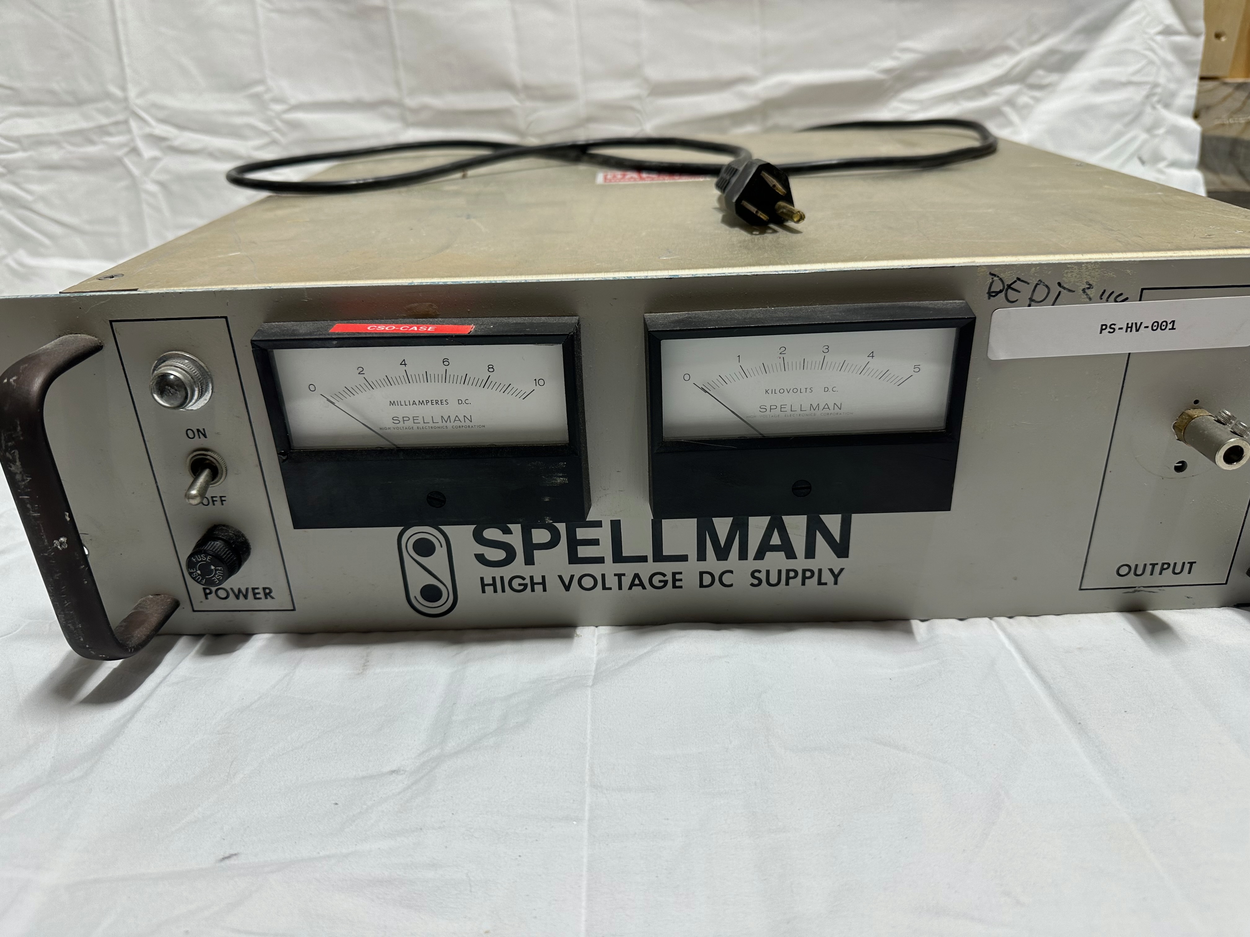 Spelman RHR5PN50/SS/RVC HV power supply view 2