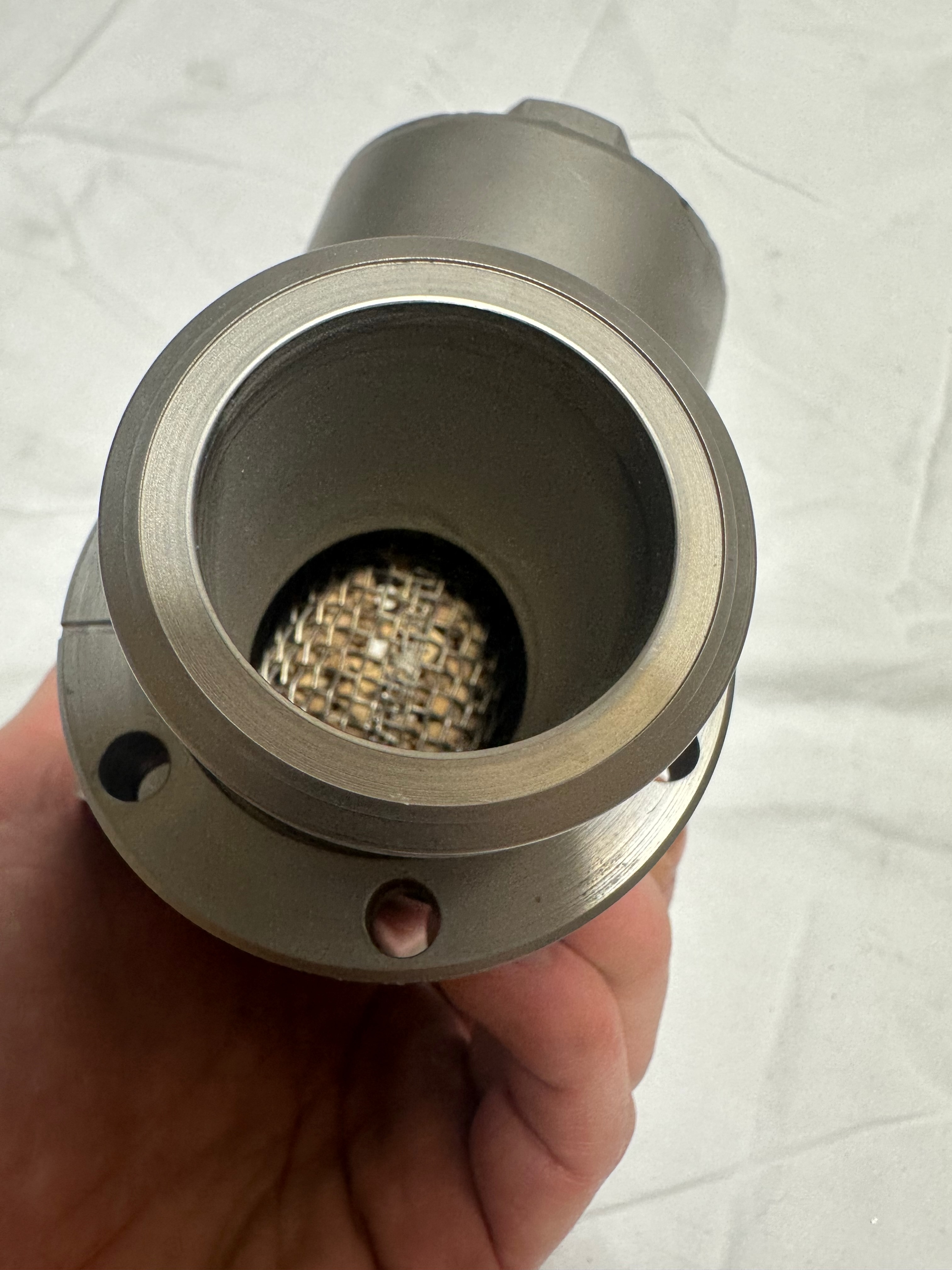 Varian CF2.75 vacuum tee Oil Trap view 4